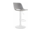 White metal bar stools/chairs, 42x46x86 cm, 10 0004089 18953BHRB