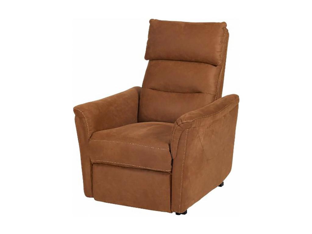 Calmetop - Calmetop Electric Reclining Armchair, Cognac Fabric 16486PVOT