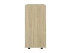 Calmetop Oak Cabinet, 60x35x75 cm, Engineered Wood, 48004BWJN