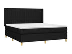 Nidchicshop bed base with mattress and LED lighting, black, 180x200 cm, fabric, 98532HKEU