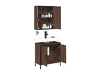 2-piece bathroom furniture set, brown oak, 24561ATNK