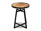 Round side table in reclaimed solid teak 45402EFTL