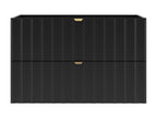 Calmetop 80cm Black Vanity Unit 93990BLDN