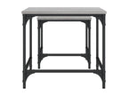 Nidchicshop 2-Piece Nesting Coffee Tables, Grey Engineered Wood 13175IBQW