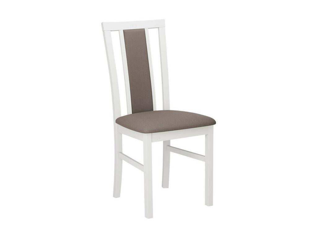 Nidchicshop 157 Chair, White - Light Brown, 93x43x40cm, Upholstered, Wooden, 46788XHAL