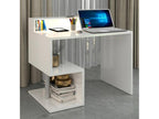 Calmetop 48940IQWA Compact High Desk 100x50x92.5cm with Storage