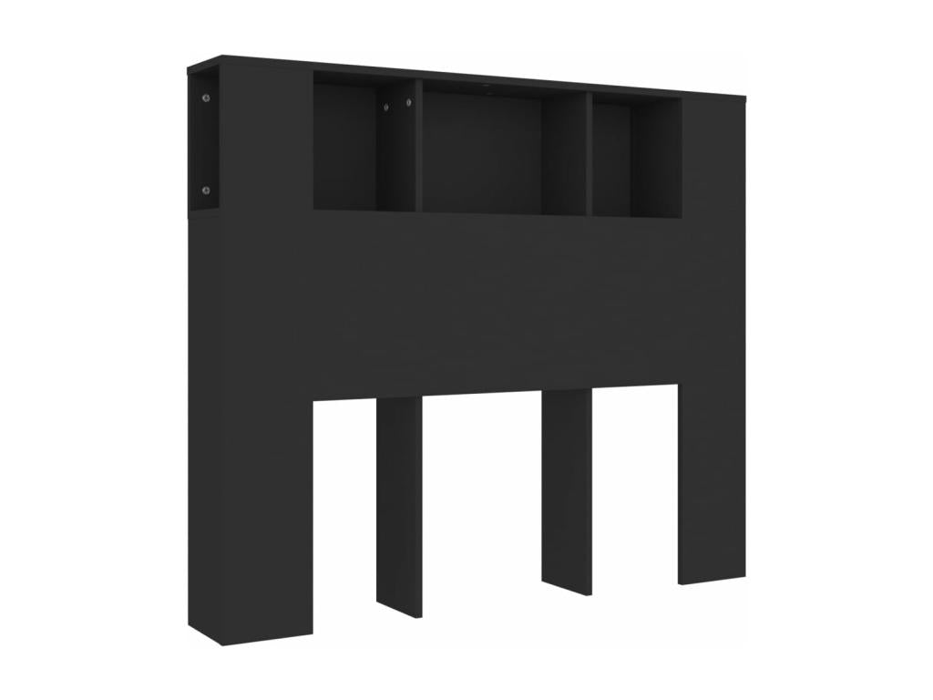 Black Headboard Cabinet 120x18.5x104.5 cm 55631IZTA
