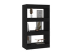 Black Bookshelf/Room Divider 60x30x103 cm Chipboard 68961DNWJ