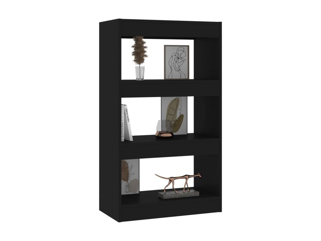 Black Bookshelf/Room Divider 60x30x103 cm Chipboard 68961DNWJ