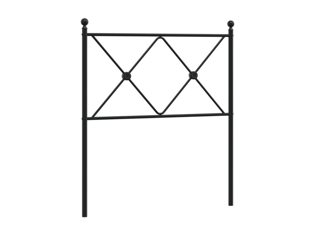 Black metal headboard 80 cm 69591LWQU