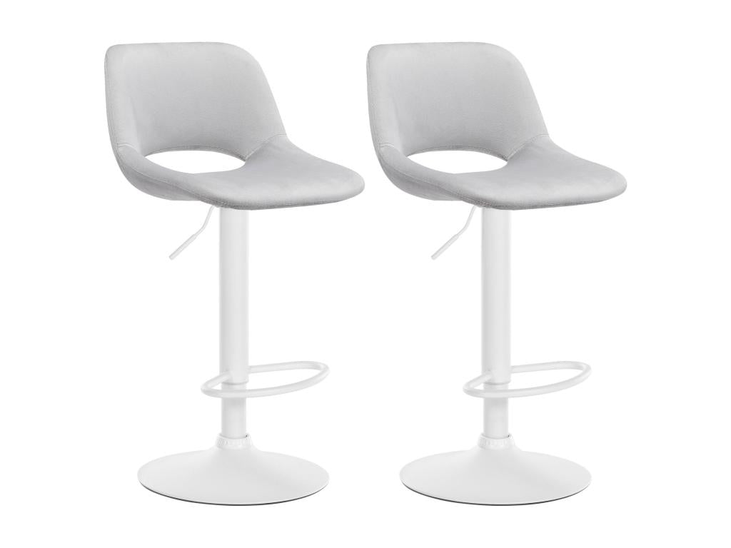 White metal bar stools/chairs, 42x46x86 cm, 10 0004089 18953BHRB