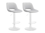 White metal bar stools/chairs, 42x46x86 cm, 10 0004089 18953BHRB