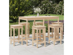 7-piece garden bar set, solid pine wood, 81836DWGB