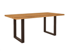 Nidchicshop - Dining table 90x190 in natural oiled wild oak 58611YGGT