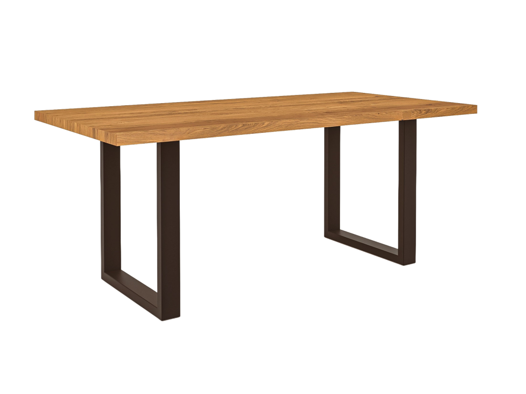 Nidchicshop - Dining table 90x190 in natural oiled wild oak 58611YGGT