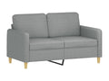 2-seater sofa, light grey, 120 cm, fabric, 80303FHRY