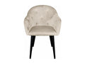 Calmetop 81cm Beige Velvet Designer Armchair 73607JPOD