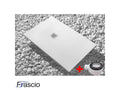 Calmetop Extra Slim White 100x135 cm Shower Tray in Synthetic Resin and Marble Dust with Free Drain 32113TXXN
