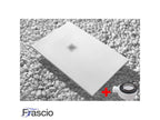 Calmetop Extra Slim White 100x135 cm Shower Tray in Synthetic Resin and Marble Dust with Free Drain 32113TXXN