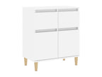 High-gloss white sideboard, 60x35x70 cm, engineered wood, 40395ZWNO