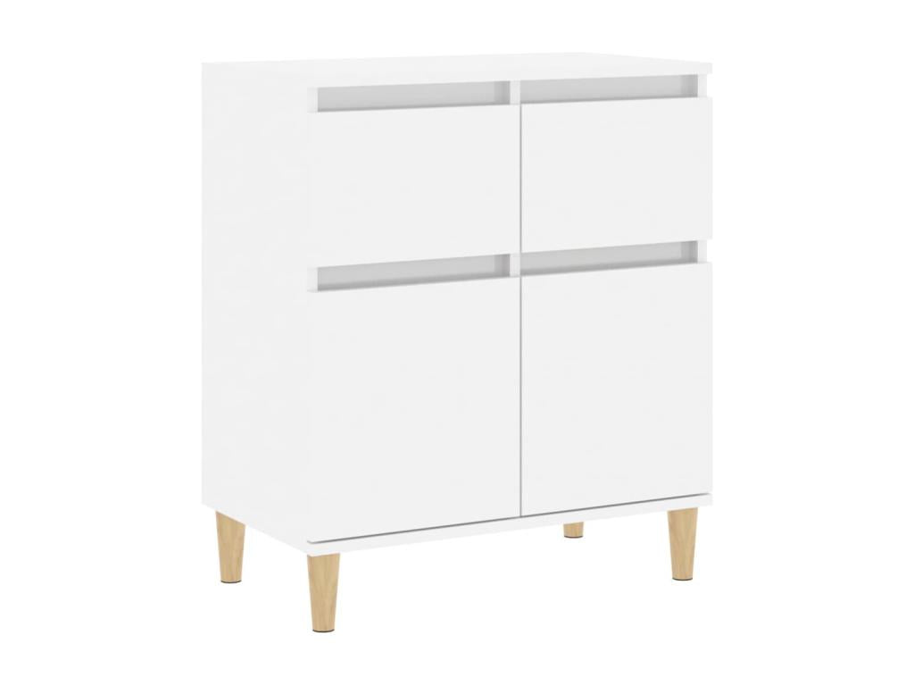High-gloss white sideboard, 60x35x70 cm, engineered wood, 40395ZWNO