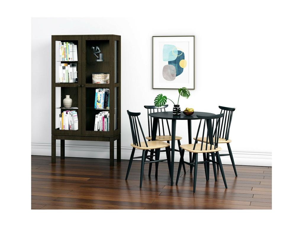 Calmetop 2-Door Display Cabinet 170cm Brown 94415LZYU