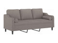 Calmetop 3-seater sofa with decorative cushions, 180 cm, fabric, 11518MPTZ
