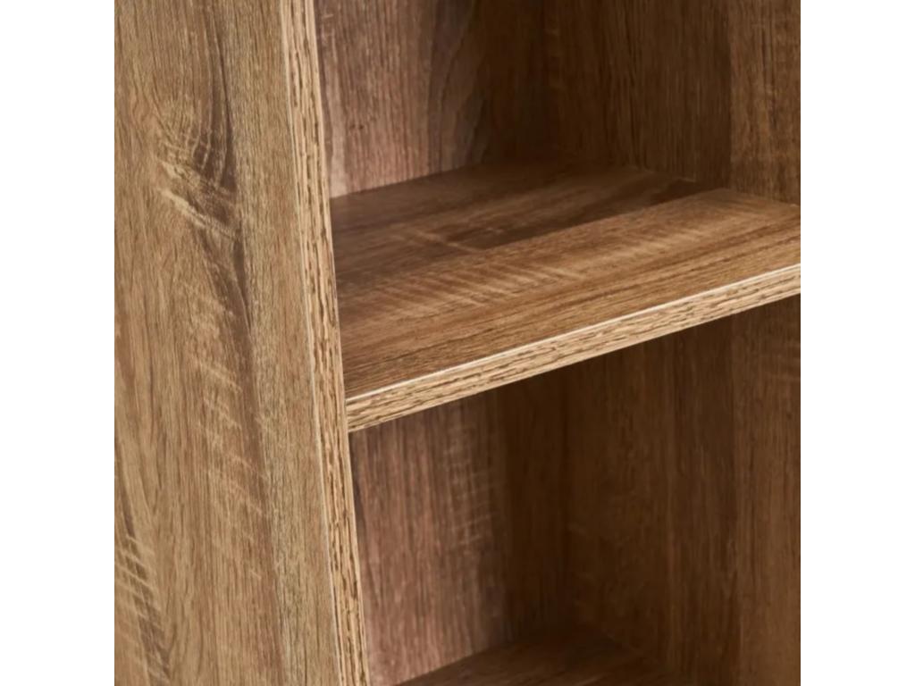 Nidchicshop 4-Tier Shelf, Natural, 30x24x106 cm, 00431DQXT