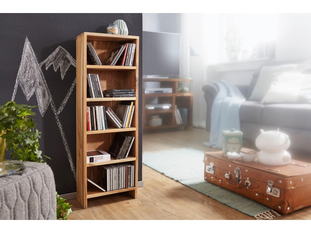 Solid wood CD storage shelf 30x90x17cm Storage unit Shelf 03915JZXO