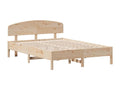 Bed frame without mattress 150x200 cm solid pine wood 24188TMAI