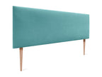 Nidchicshop Smooth Velvet Headboard 160x115 with Bed Legs 150/160 - Turquoise 11187GCNZ