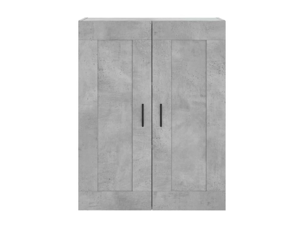 High sideboard, concrete grey, 69.5x34x180 cm, engineered wood, 92841PGXF