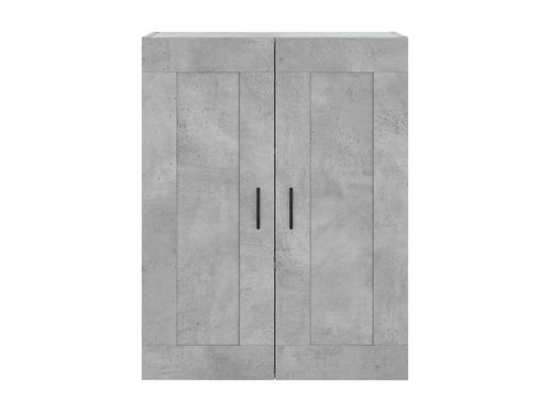 High sideboard, concrete grey, 69.5x34x180 cm, engineered wood, 92841PGXF