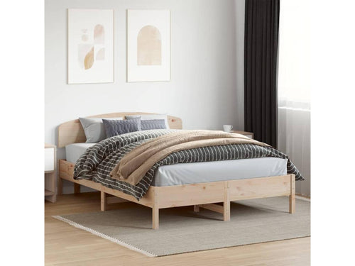Bed frame without mattress 150x200 cm solid pine wood 24188TMAI