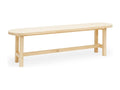 Natural fir wood bench 140x45cm - Nidchicshop 19969HQTI