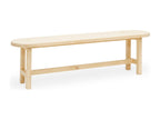 Natural fir wood bench 140x45cm - Nidchicshop 19969HQTI