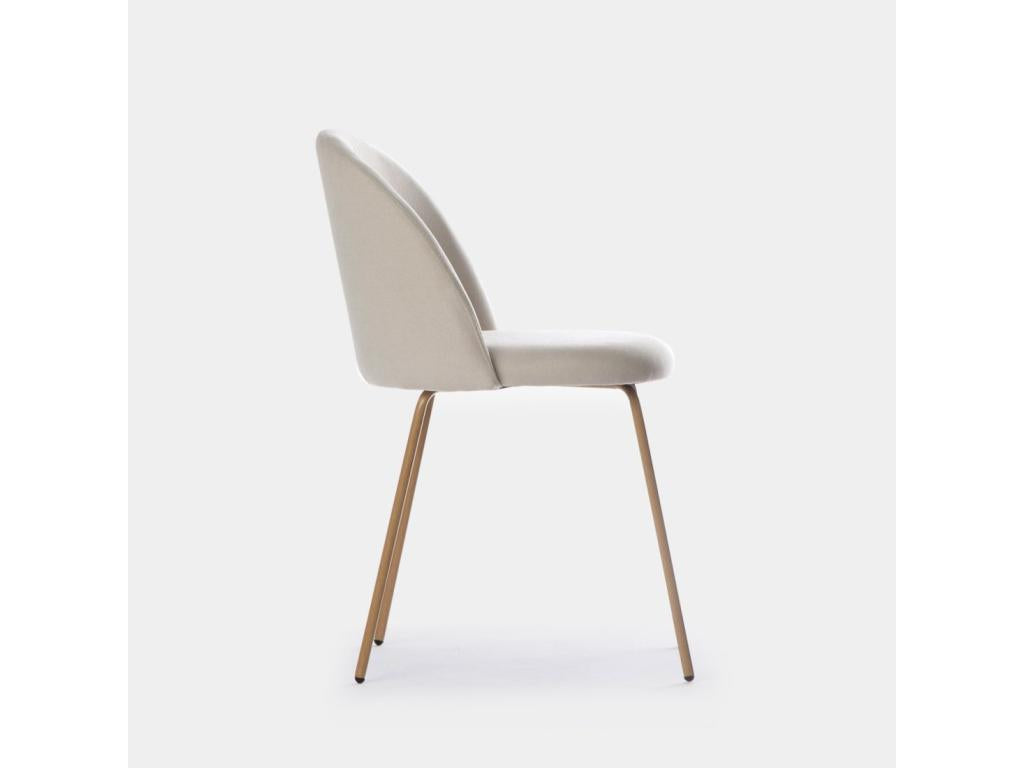 Beige fabric dining chair 49x81 cm - Calmetop 03411KUDY