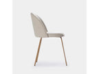 Beige fabric dining chair 49x81 cm - Calmetop 03411KUDY