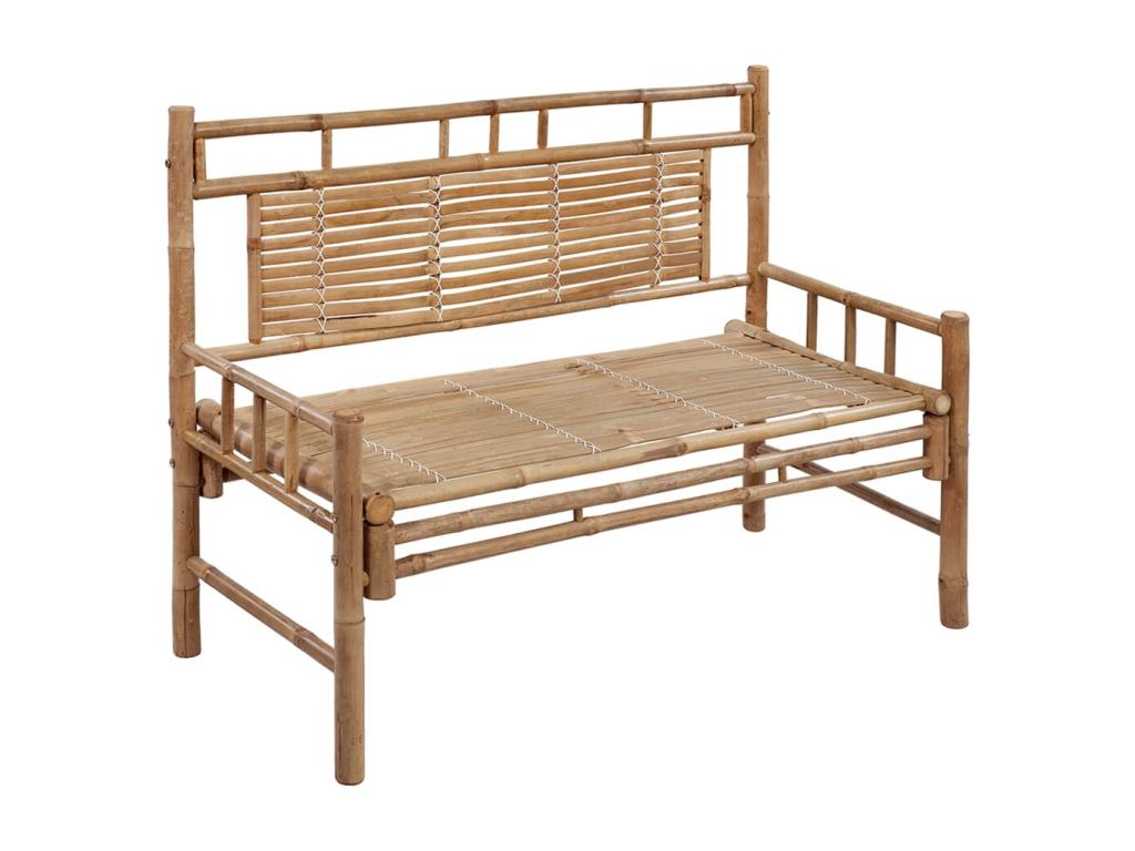 Garden bench with cushion, 120 cm, Calmetop 29924IDDN