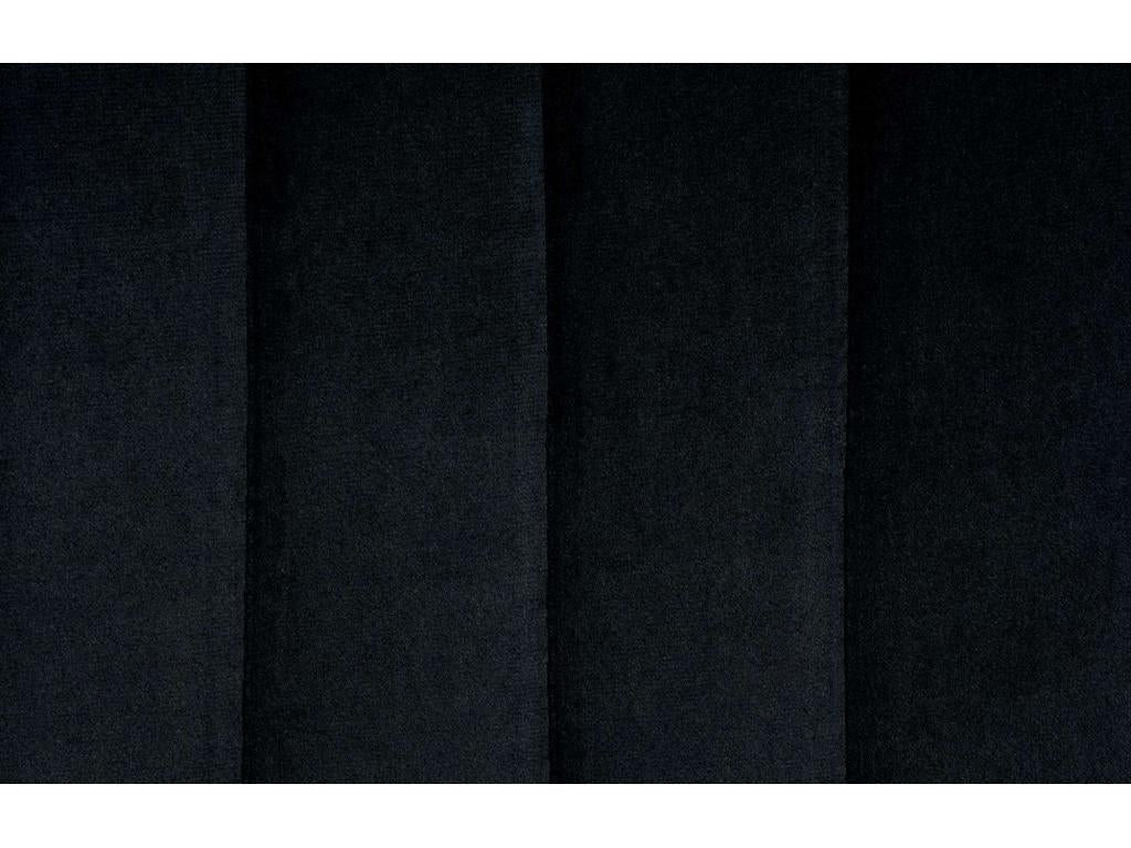 Bar stool - Velvet / Black - Black - Calmetop 93825YPXZ