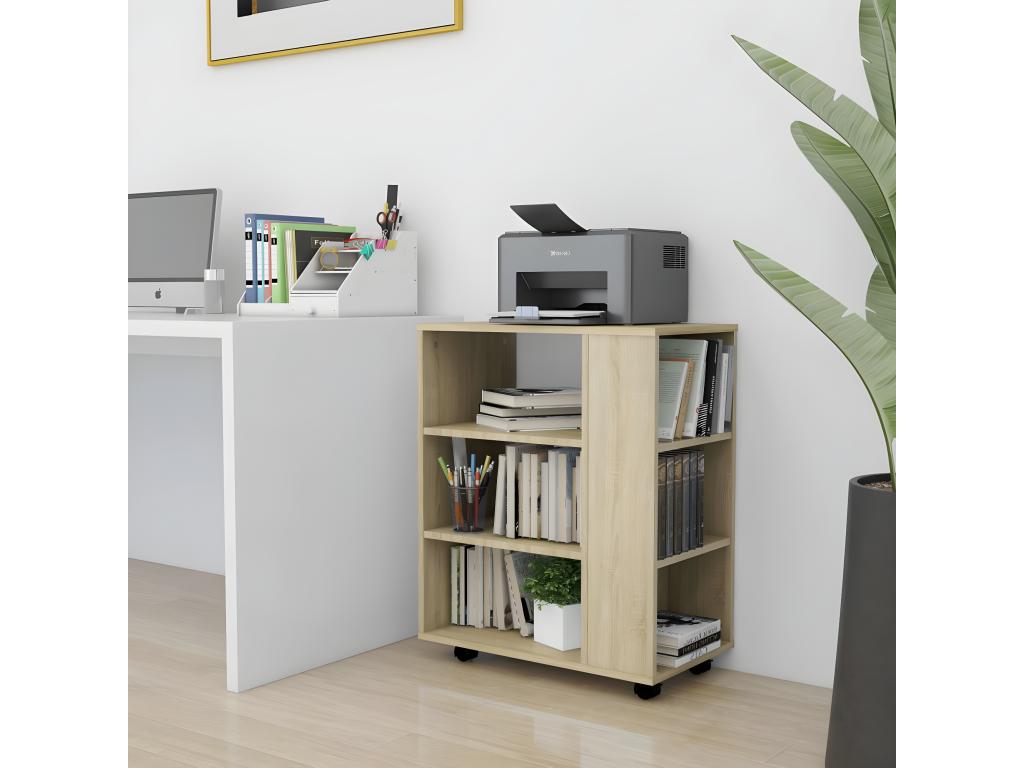 Calmetop Oak Cabinet, 60x35x75 cm, Engineered Wood, 48004BWJN