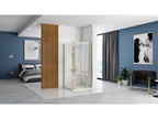 Calmetop Rapid Fold Shower Enclosure 80x80 Gold 70235MEIM