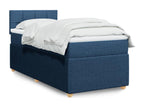Nidchicshop bed base with mattress, blue, 90x200 cm, fabric, 79609SFGA