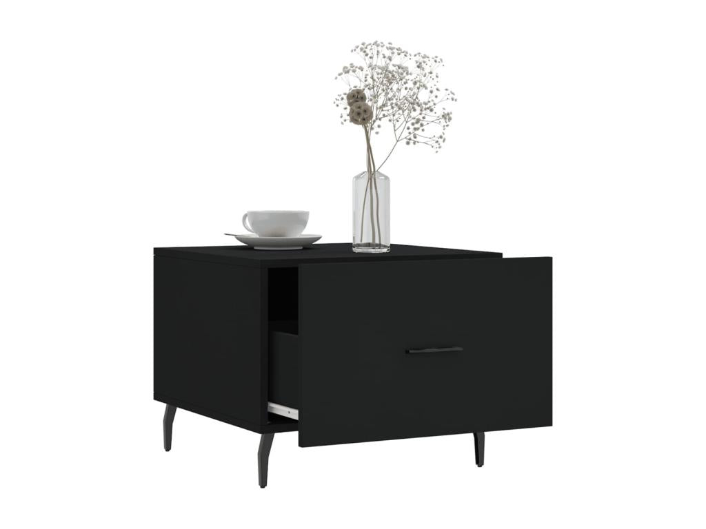 Coffee table, black, 50x50x40 cm, engineered wood, 93222VBXZ