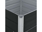 Planter 100x100x45 cm Galvanized Steel Anthracite 56816NGCB