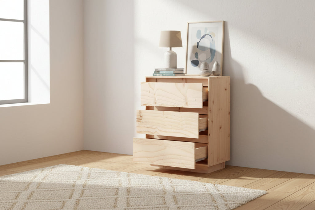 Sideboard 60x34x75 cm Solid pine wood 74194CXPF