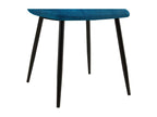 Set of 4 dining chairs - Fabric/Metal - Blue - Calmetop 70371MBYZ