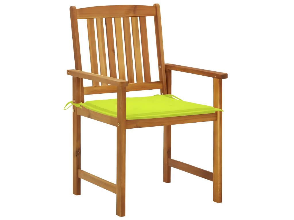 Garden chairs with cushions, set of 4, solid wood, Nidchicshop 09574KBCM