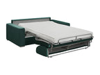 2-seater sofa bed in fir green velvet - 120 cm sleeping area - 18 cm mattress Nidchicshop 63381VRWX
