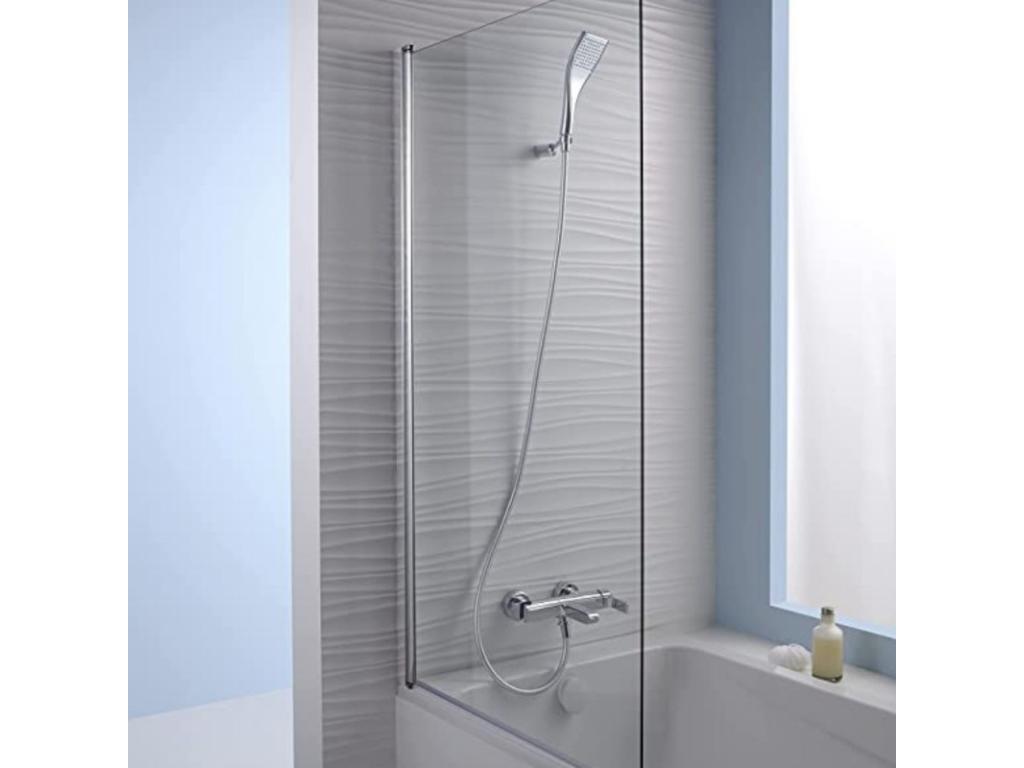Calmetop bath/shower enclosure with bath screen, apron, and shelf, 170x75 cm, 00483MFRI